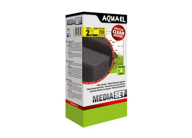 Aquael Filtrationsschwamm ASAP 700 Standard, 2 Stk. - Effektive Filterung für Aquarien mit hoher Qualität und Langlebigkeit