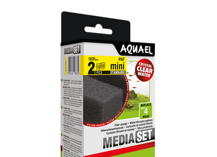Aquael Filtrationsschwamm Pat-Mini, 2 Stk. - Effektive Filterung für Aquarien