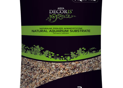 Aquael - Natural Mehrfarbiges Kies 1.4 - 2 mm, 2 kg - Dekorativer Kies für Aquarien und Terrarien