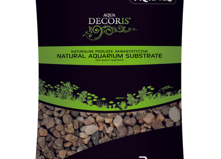 Aquael Natural Mehrfarbiges Kies 5 - 10 mm - hochwertiges Aquariumkies in verschiedenen Farben und Grössen