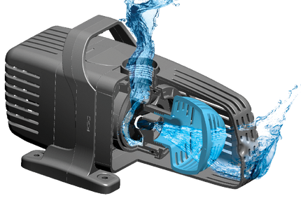 Aquael Aqua Jet PFN 8000 Eco - Teichpumpe schwarz mit Förderleistung 8000 l/h