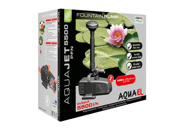 Aquael Aqua Jet PFN 10000 - Teichpumpe, schwarz