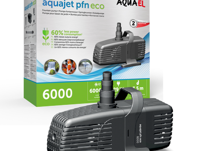 Aquael Aqua Jet PFN 6000 Eco - schwarze Teichpumpe