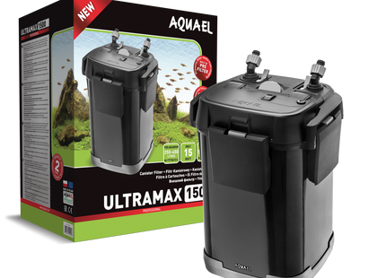 Aquael Filter Ultramax 1500 l/h - leistungsstarker Filter für Aquarien mit einer Durchflussleistung von 1500 Litern pro Stunde