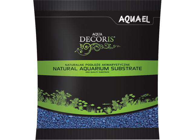 Blauer Kies für eine farbenfrohe Aquariumdekoration - 1 kg