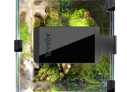 Aquael Shrimp Set in Schwarz - Tag und Nacht Beleuchtung