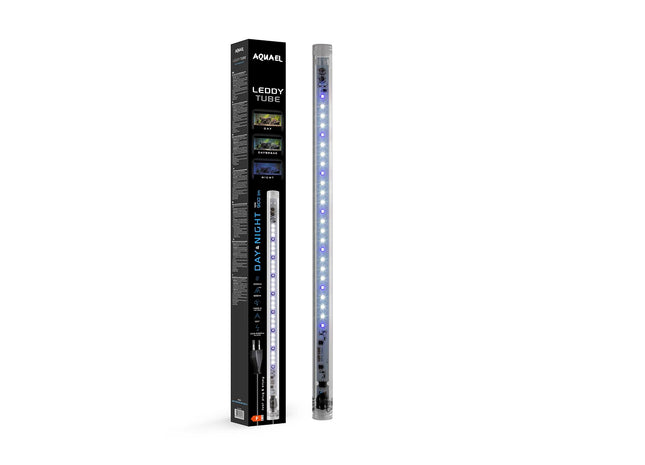 Aquael Leddy Tube 10 W Sunny Day & Night 2.0 - Hochwertige LED-Beleuchtung für Aquarien, Tag- und Nachtmodus, energiesparend