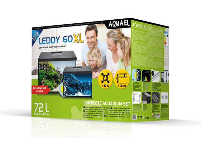 Aquael - Leddy Aquarium-Set Day&Night 2.0, schwarz