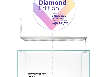 Aquael Ultrascape 90 Set Diamond Edition - hochwertiges Aquarium-Set für Aquarienliebhaber