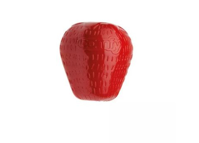Rote Snacky-Erdbeer-Spielzeug für zufriedene Haustiere