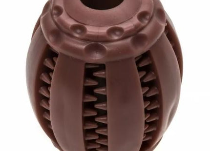 Kau- und Spielzeug für Hunde, Dental Rugby Mint Braun