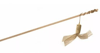 Aquael Ecomfy Toy Gaia Rod Cork Ribbon 50 cm - hochwertiges Spielzeug für Katzen aus Naturmaterialien