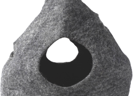 Graue Höhle für Katzen, gemütlicher Rückzugsort für Ruhe und Entspannung