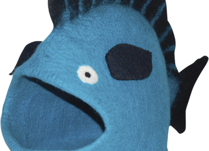 Türkisfarbener Fisch in einer Höhle