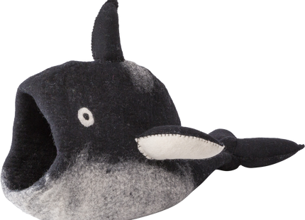 Schwarzer und weisser Orca in der Dharma Karma Höhle