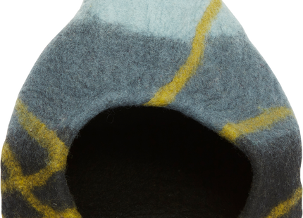 Schwarze Höhlenvase mit einzigartigem Design