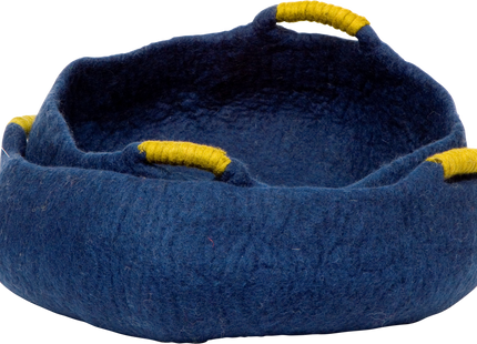 Maritimer Navy-Korb mit Griffen für stilvolle Aufbewahrung