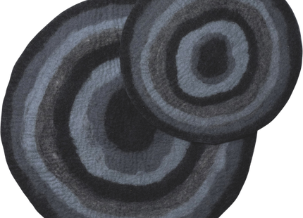 Schwarze Achat-Matte für spirituelle Praktiken und Meditation