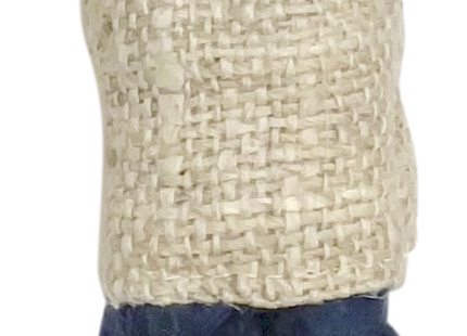 Hanf-Ziehseil in Marineblau mit Dharma-Karma-DDKC-Muster