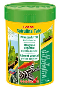 Sera Spirulina Tabs für Fische, 100 ml / 60 g, natürliche Futtertabletten