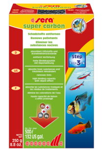 Sera Super Carbon 29 g für die Wasseraufbereitung im Aquarium