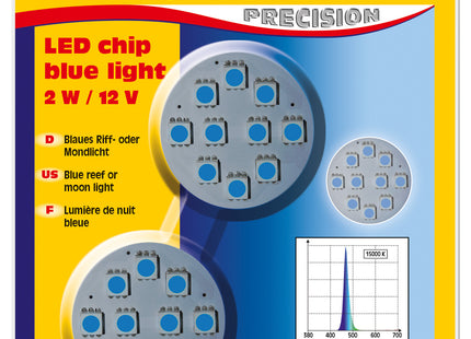 Sera LED Chip Blue Light 2 W/12 V - Hochwertige LED-Beleuchtung für Aquarien