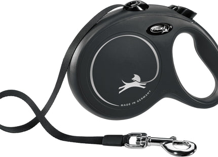Trixie Flexi New CLASSIC - Gurt-Leine schwarz, 5m