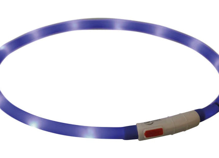 Leuchtender USB-Silikonring in Royalblau von Trixie