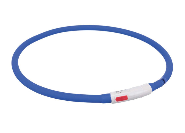 Leuchtender USB-Silikonring in Royalblau von Trixie