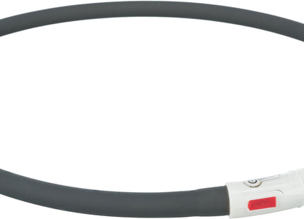 Schwarzer USB wiederaufladbarer LED-Leuchtring für Hunde von Trixie