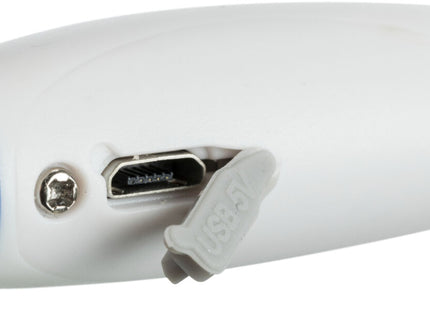 Blauer USB-LED-Leuchtring von Trixie für sicheres Gassigehen bei Nacht