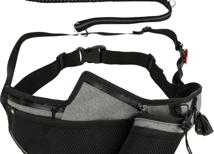 Trixie Jogginggurt mit Leine für Hunde - hochwertiges Zubehör für das gemeinsame Lauftraining