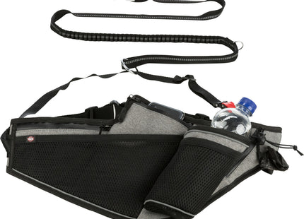 Trixie Jogginggurt mit Leine für Hunde - hochwertiges Zubehör für das gemeinsame Lauftraining