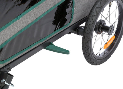 Praktischer Fahrradanhänger von Trixie in Grau für entspannte Ausflüge mit Ihrem Vierbeiner