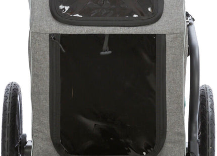 Praktischer Fahrradanhänger von Trixie in Grau für entspannte Ausflüge mit Ihrem Vierbeiner