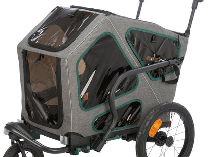 Umbausatz für Fahrradanhänger von Trixie in Grau - für sportliche Ausflüge mit Ihrem Vierbeiner