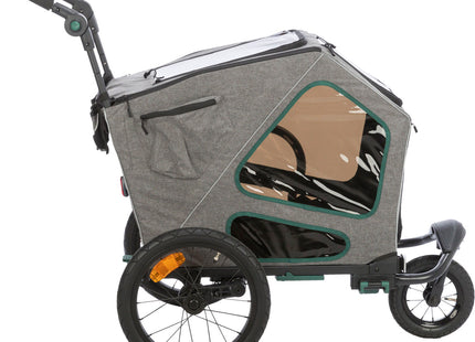 Umbausatz für Fahrradanhänger von Trixie in Grau - für sportliche Ausflüge mit Ihrem Vierbeiner