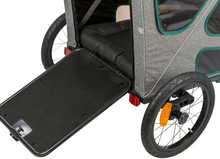 Praktischer Fahrradanhänger von Trixie in Grau für entspannte Ausflüge mit Ihrem Vierbeiner