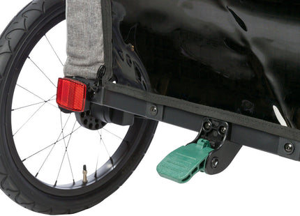 Praktischer Fahrradanhänger von Trixie in Grau für entspannte Ausflüge mit Ihrem Vierbeiner