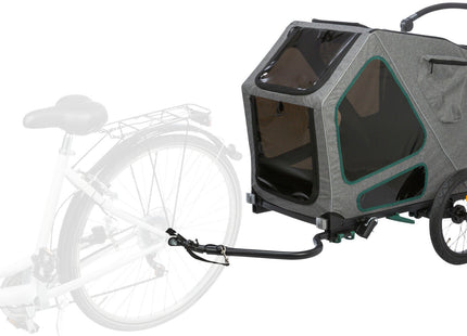 Praktischer Fahrradanhänger von Trixie in Grau für entspannte Ausflüge mit Ihrem Vierbeiner