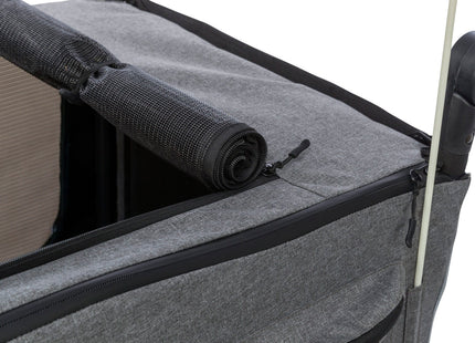 Praktischer Fahrradanhänger von Trixie in Grau für entspannte Ausflüge mit Ihrem Vierbeiner