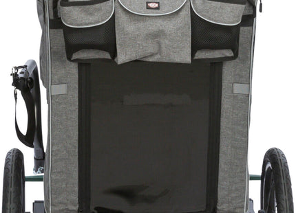 Praktischer Fahrradanhänger von Trixie in Grau für entspannte Ausflüge mit Ihrem Vierbeiner