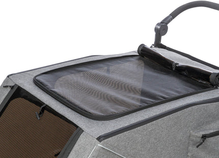 Praktischer Fahrradanhänger von Trixie in Grau für entspannte Ausflüge mit Ihrem Vierbeiner