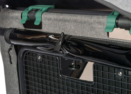 Praktischer Fahrradanhänger von Trixie in Grau für entspannte Ausflüge mit Ihrem Vierbeiner