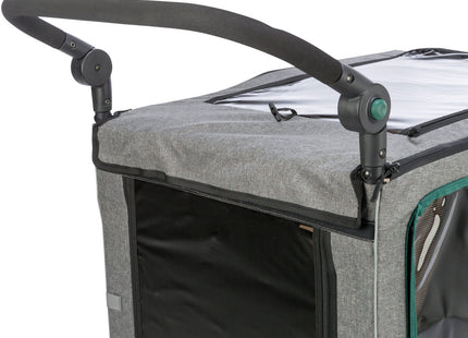 Praktischer Fahrradanhänger von Trixie in Grau für entspannte Ausflüge mit Ihrem Vierbeiner