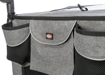 Praktischer Fahrradanhänger von Trixie in Grau für entspannte Ausflüge mit Ihrem Vierbeiner