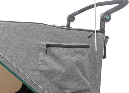 Praktischer Fahrradanhänger von Trixie in Grau für entspannte Ausflüge mit Ihrem Vierbeiner