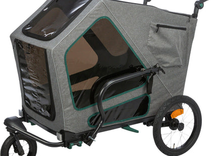 Praktischer Fahrradanhänger von Trixie in Grau für entspannte Ausflüge mit Ihrem Vierbeiner
