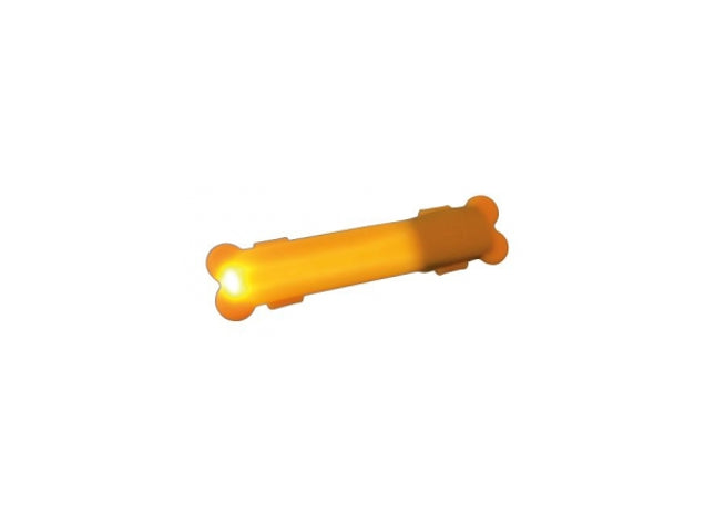 Sicher! Hier ist eine kurze, natürliche Bild-Alt-Text-Beschreibung für das Produkt "Trixie Flash Band für Hunde USB in Orange": "Sicherheit und Stil für deinen Hund – die le