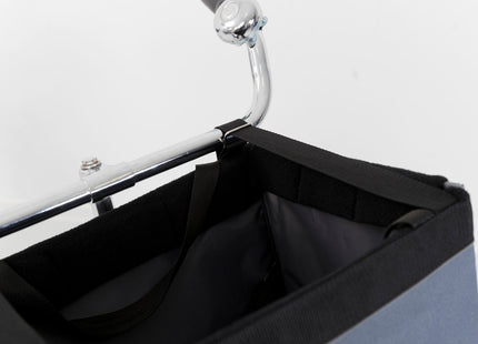 Praktische graue Frontbox für Fahrräder von Trixie